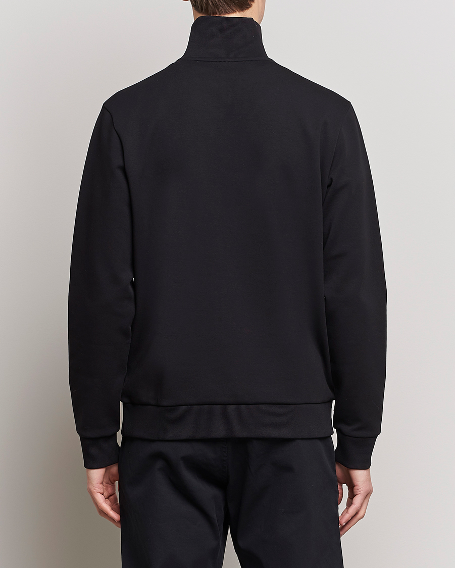 Herren | Pullover | BOSS GREEN | Center Logo Half Zip Black