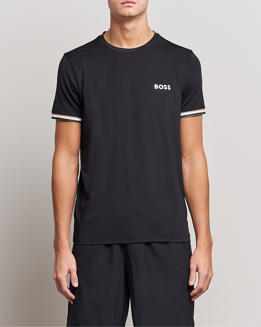 Herren | T-Shirts | BOSS GREEN | Performance MB Crew Neck T-Shirt Black