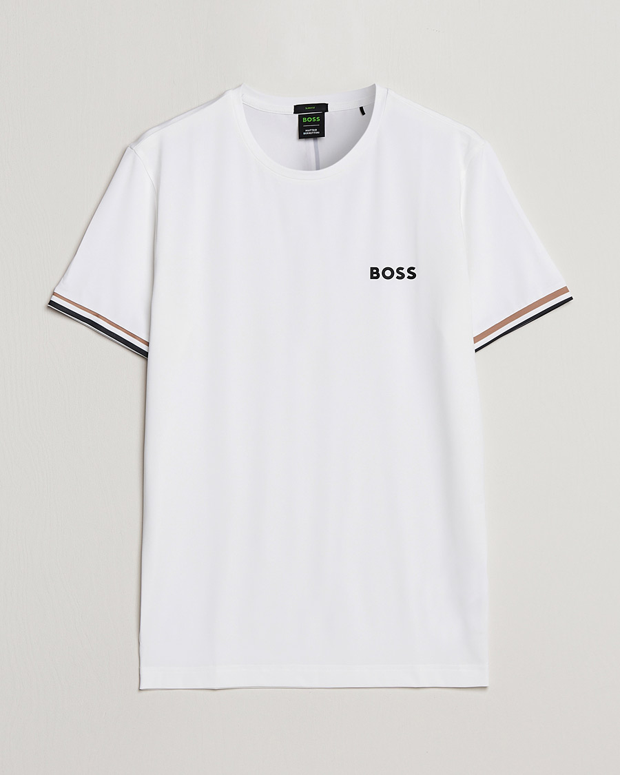 Herren | T-Shirts | BOSS GREEN | Performance MB Crew Neck T-Shirt White