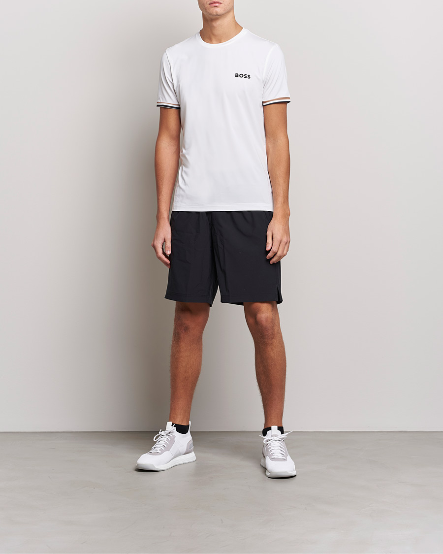 Herren | T-Shirts | BOSS GREEN | Performance MB Crew Neck T-Shirt White