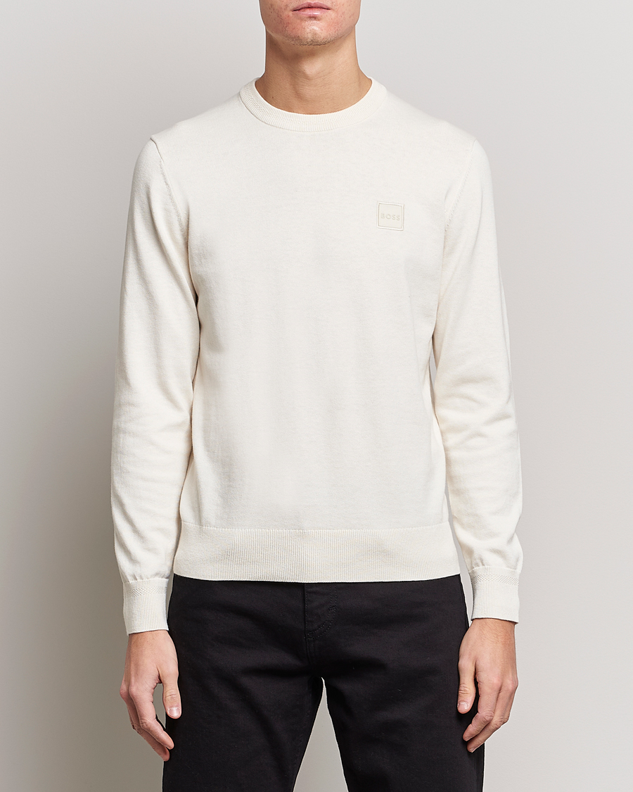 Herren | BOSS ORANGE | BOSS ORANGE | Kanovano Knitted Sweater Open White