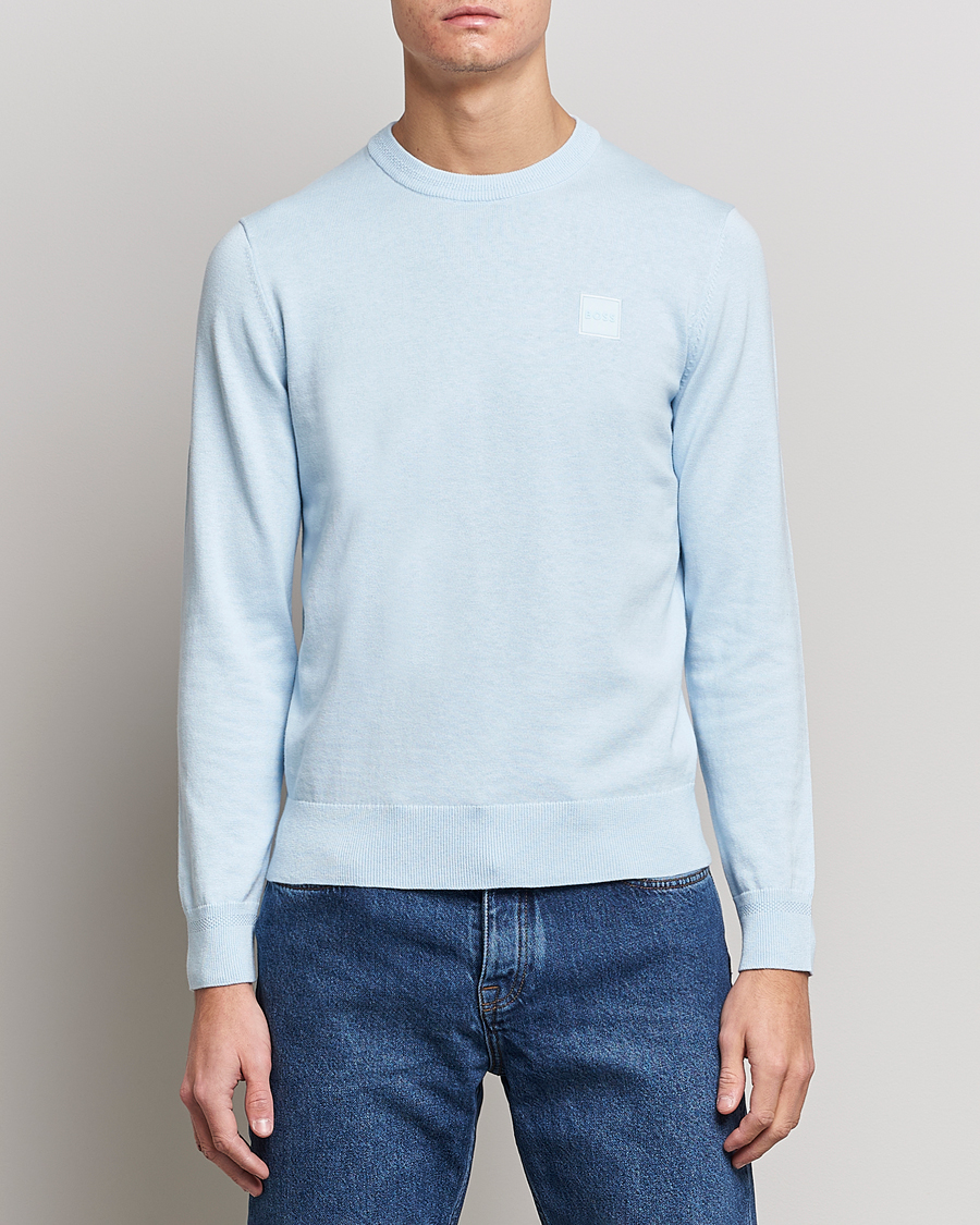 Herren | Pullover | BOSS ORANGE | Kanovano Knitted Sweater Open Blue