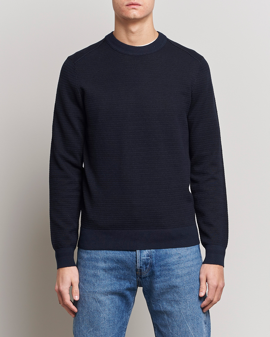 Herren |  | BOSS Casual | Abovemo Knitted Sweater Dark Blue
