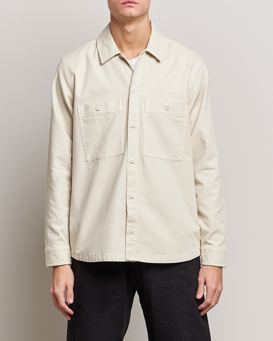 Herren |  | BOSS Casual | Locky Pocket Overshirt Open White