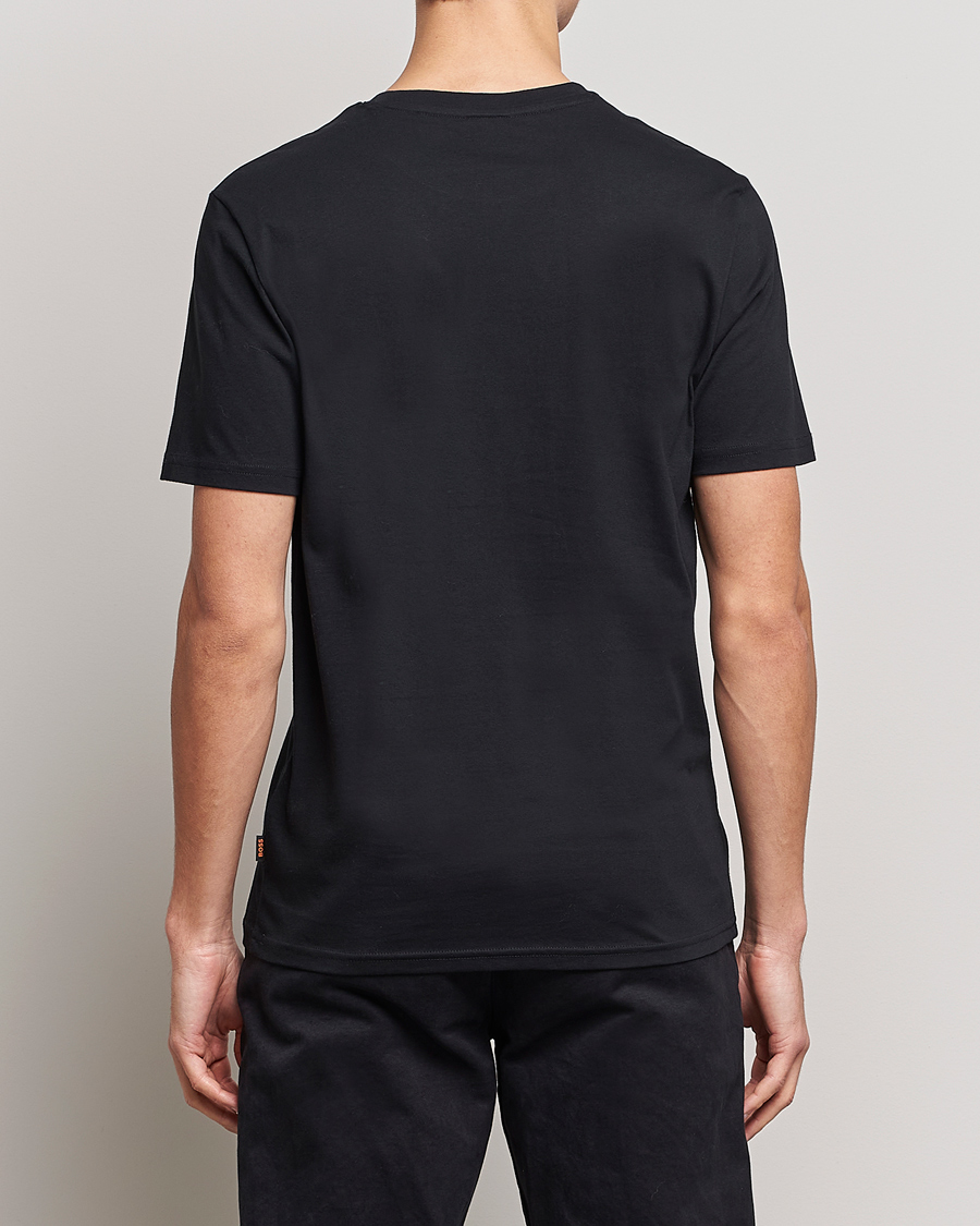 Herren | T-Shirts | BOSS ORANGE | Teglow Photoprint Crew Neck T-Shirt Black