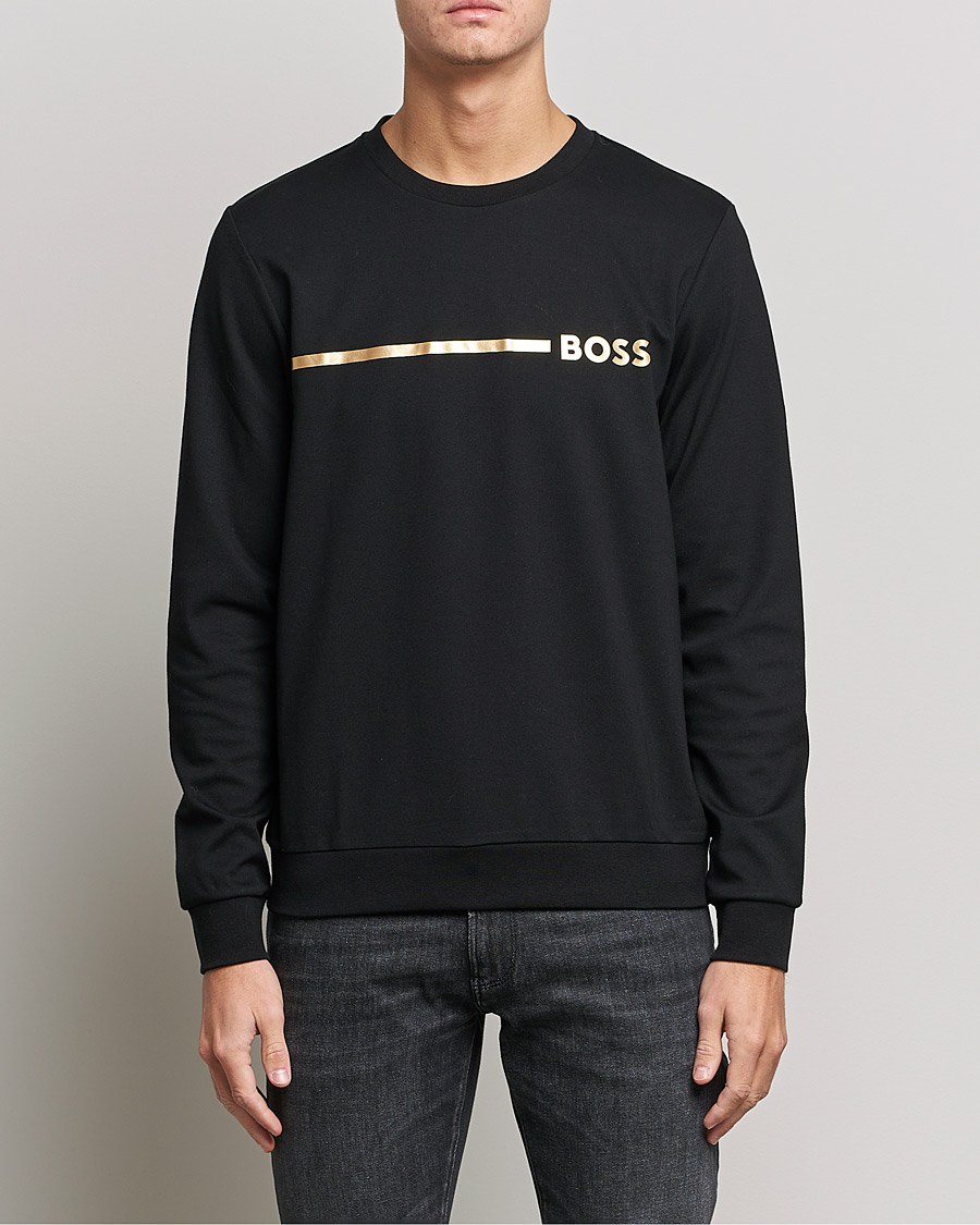 Herren | Business & Beyond | BOSS BLACK | Tracksuit Sweatshirt Black/Gold