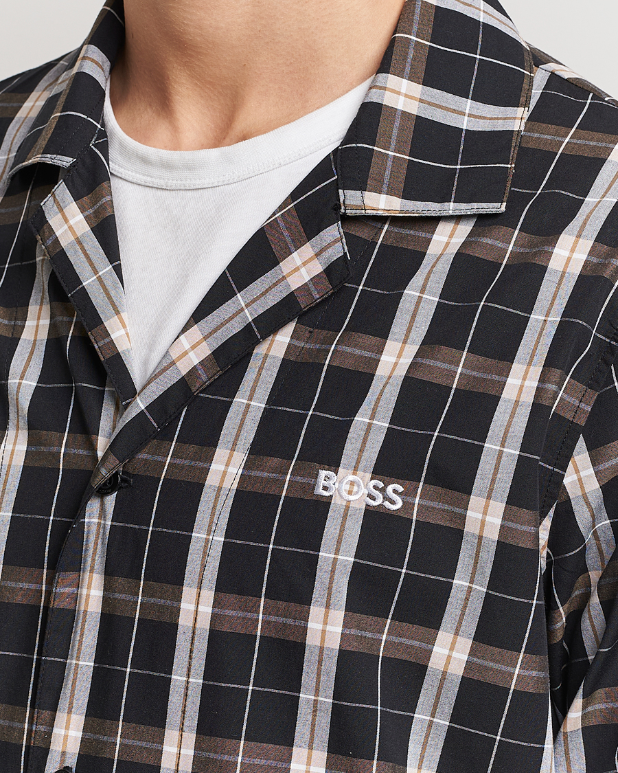 Herren | Schlafanzüge & Bademäntel | BOSS BLACK | Urban Checked Pyjama Set Black/Beige