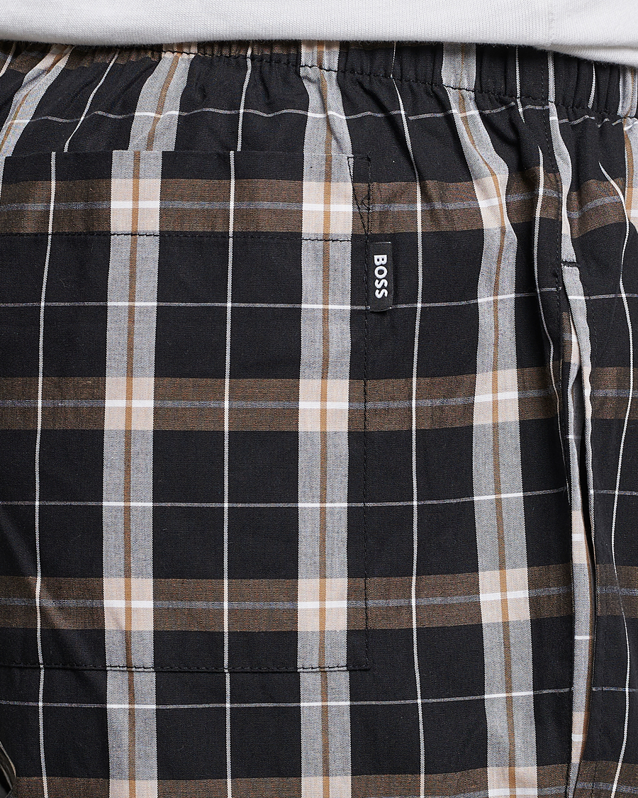 Herren | Schlafanzüge & Bademäntel | BOSS BLACK | Urban Checked Pyjama Set Black/Beige