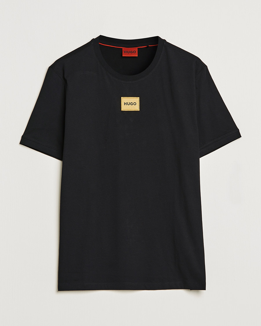 Herren | T-Shirts | HUGO | Diragolino Crew Neck T-Shirt Black