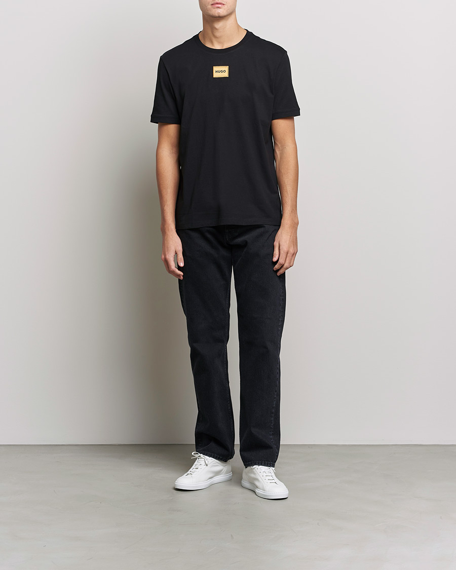 Herren | T-Shirts | HUGO | Diragolino Crew Neck T-Shirt Black