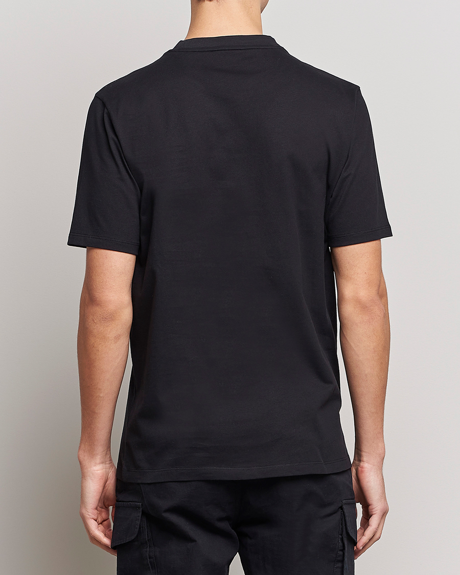 Herren | T-Shirts | HUGO | Daiman Logo Crew Neck T-Shirt Black