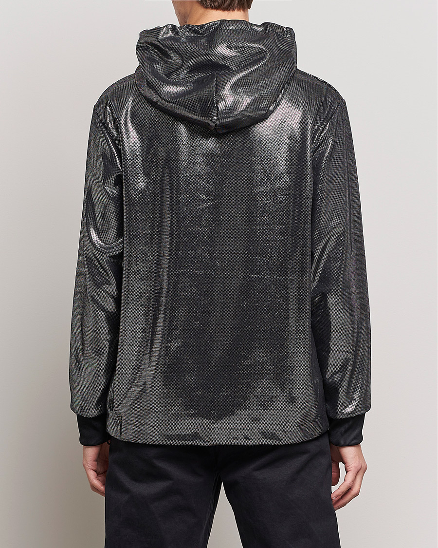 Herren | Pullover | HUGO | Descolar Shiny Hoodie Black