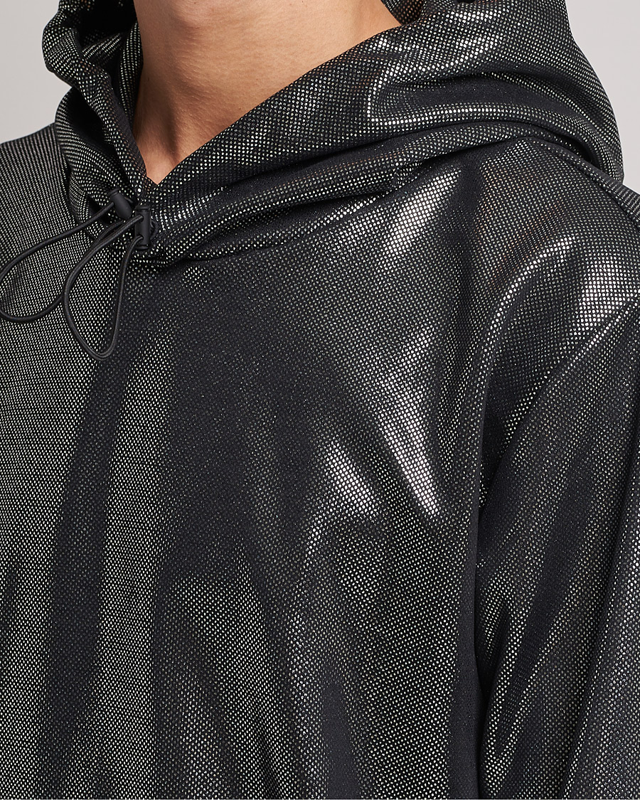 Herren | Pullover | HUGO | Descolar Shiny Hoodie Black