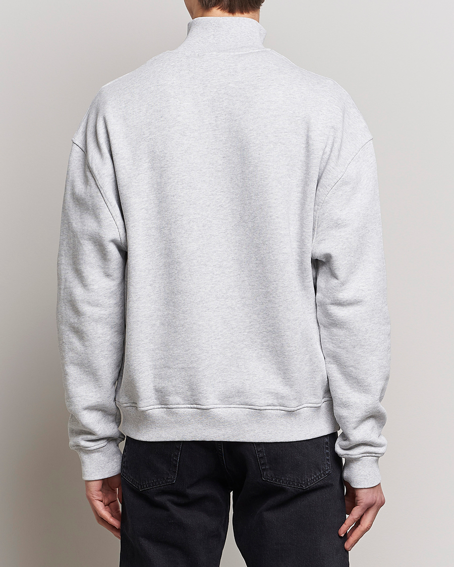 Herren | Pullover | Axel Arigato | Monogram Half Zip Sweater Grey Melange