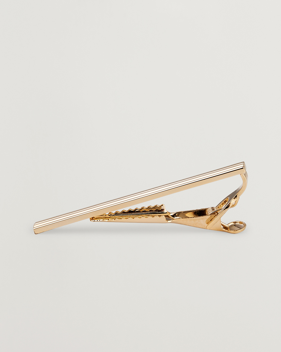 Herr |  | Amanda Christensen | Ribbed Tie Clip Gold