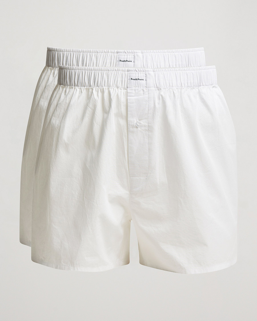 Herren | Unterwäsche | Bread & Boxers | 2-Pack Boxer Shorts White
