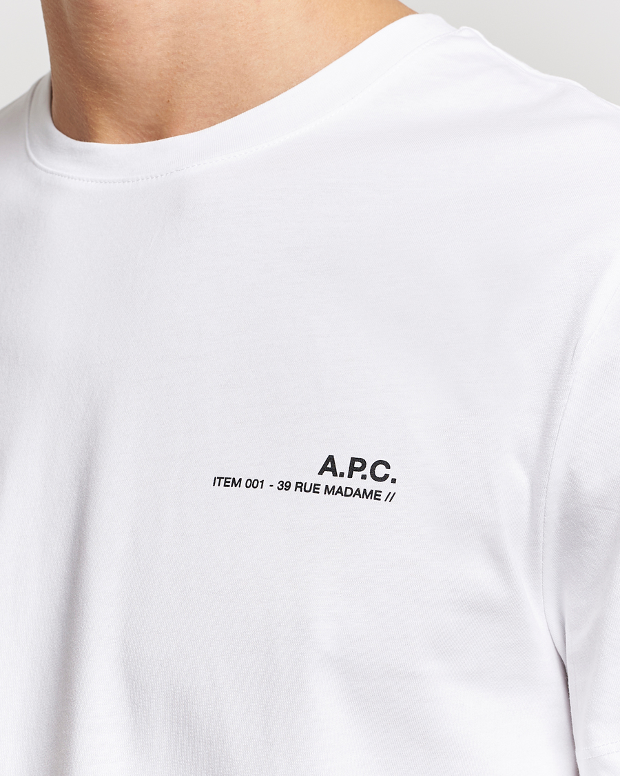 Herren | T-Shirts | A.P.C. | Item T-Shirt White