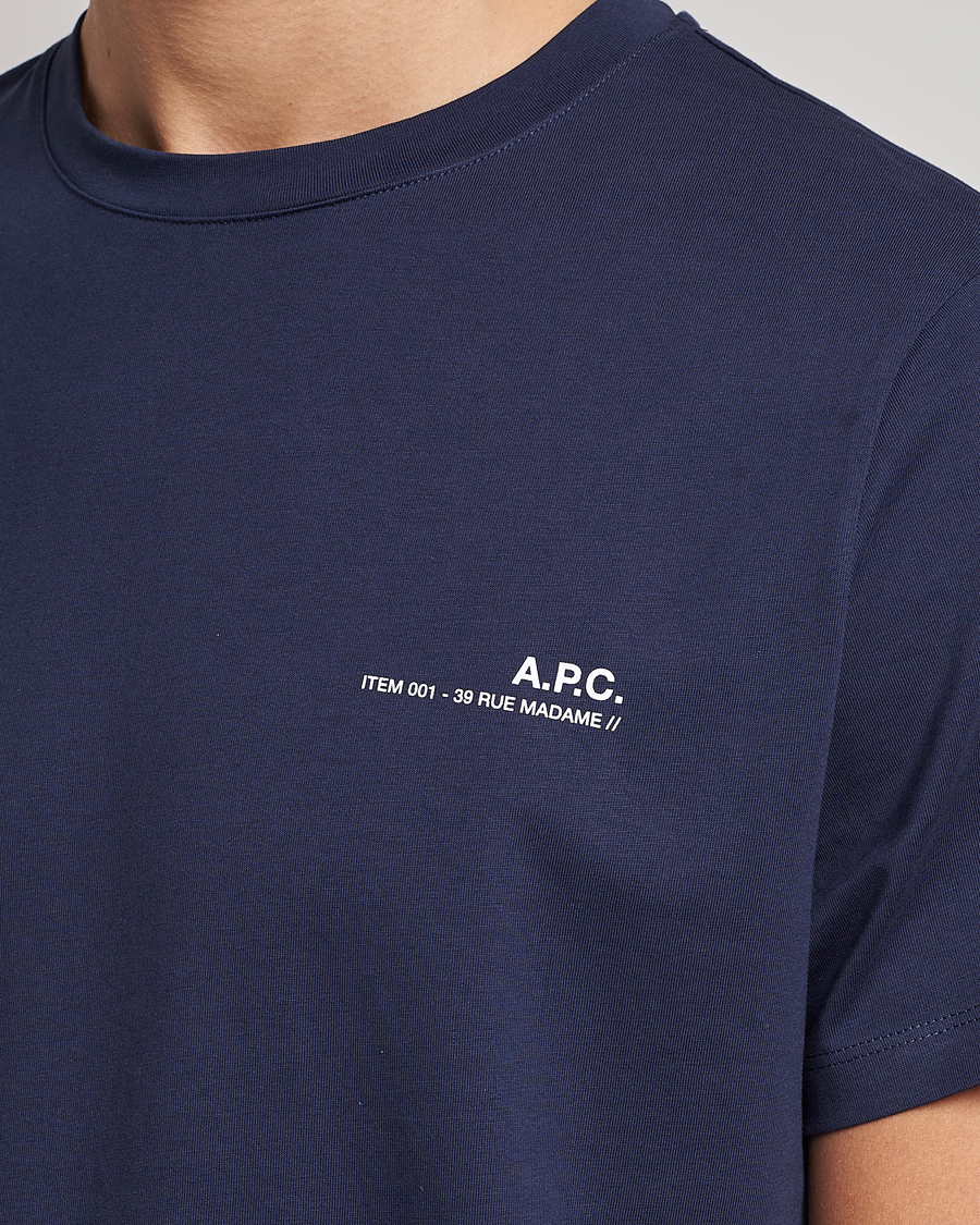 Herren | T-Shirts | A.P.C. | Item T-Shirt Navy