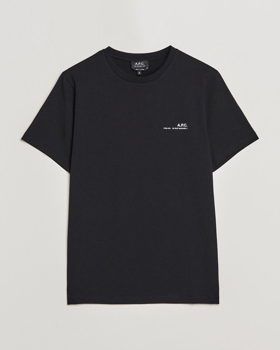 Herren | T-Shirts | A.P.C. | Item T-Shirt Black