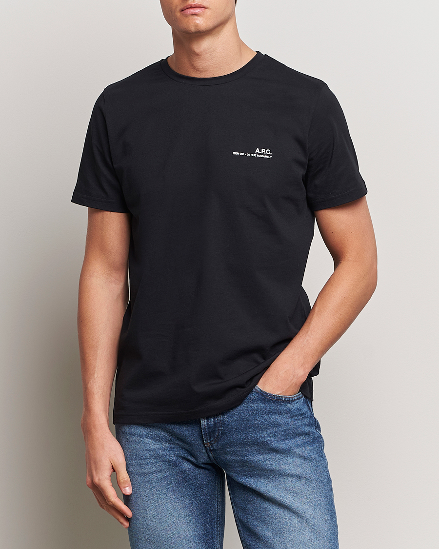 Herren | T-Shirts | A.P.C. | Item T-Shirt Black