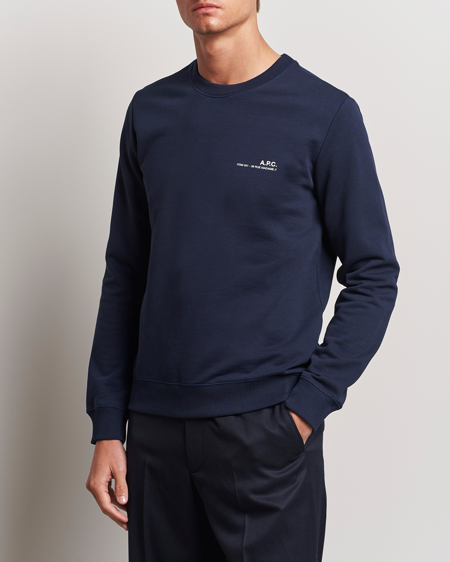 Herren | | A.P.C. | Item Sweatshirt Navy