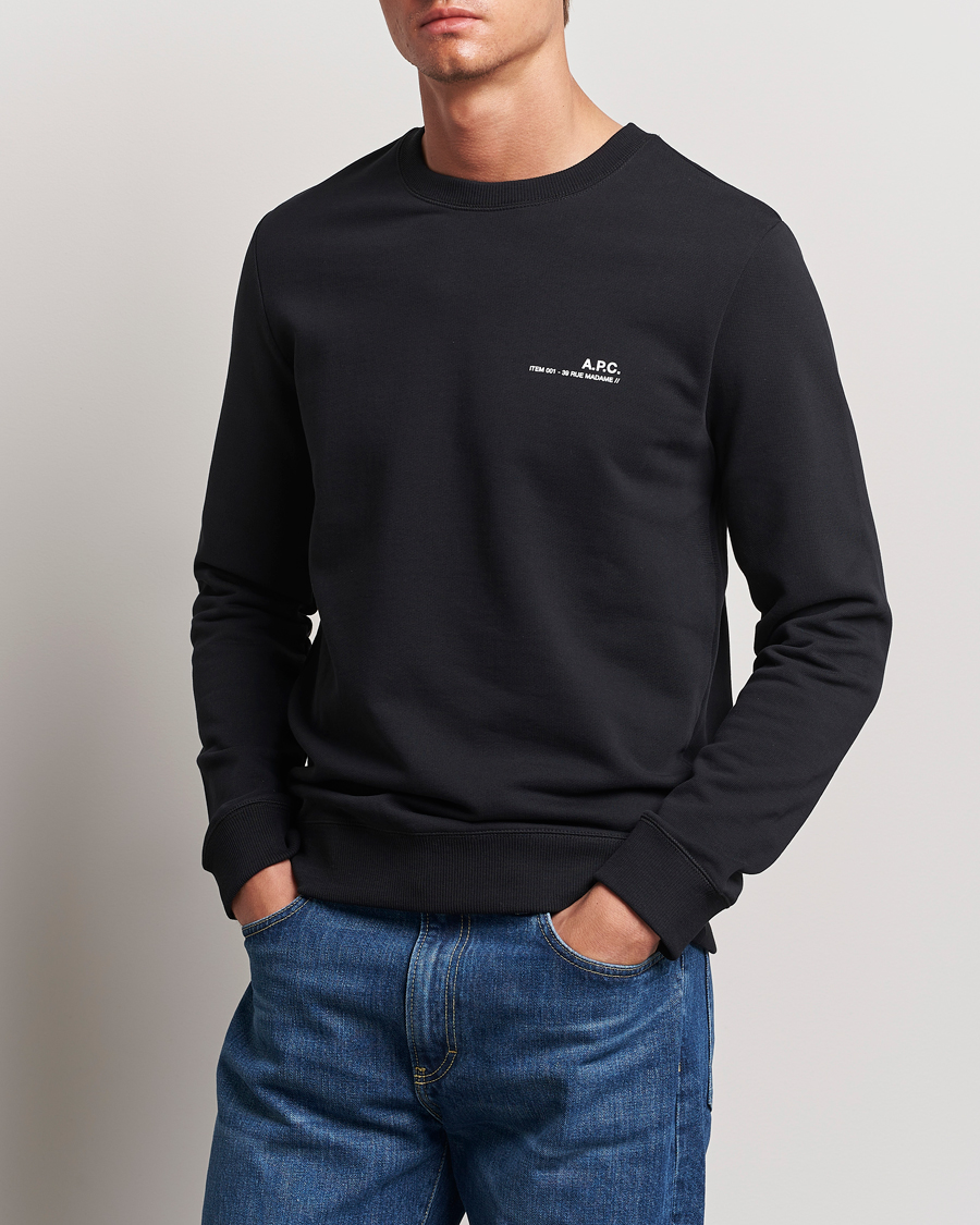 Herren | Contemporary Creators | A.P.C. | Item Sweatshirt Black