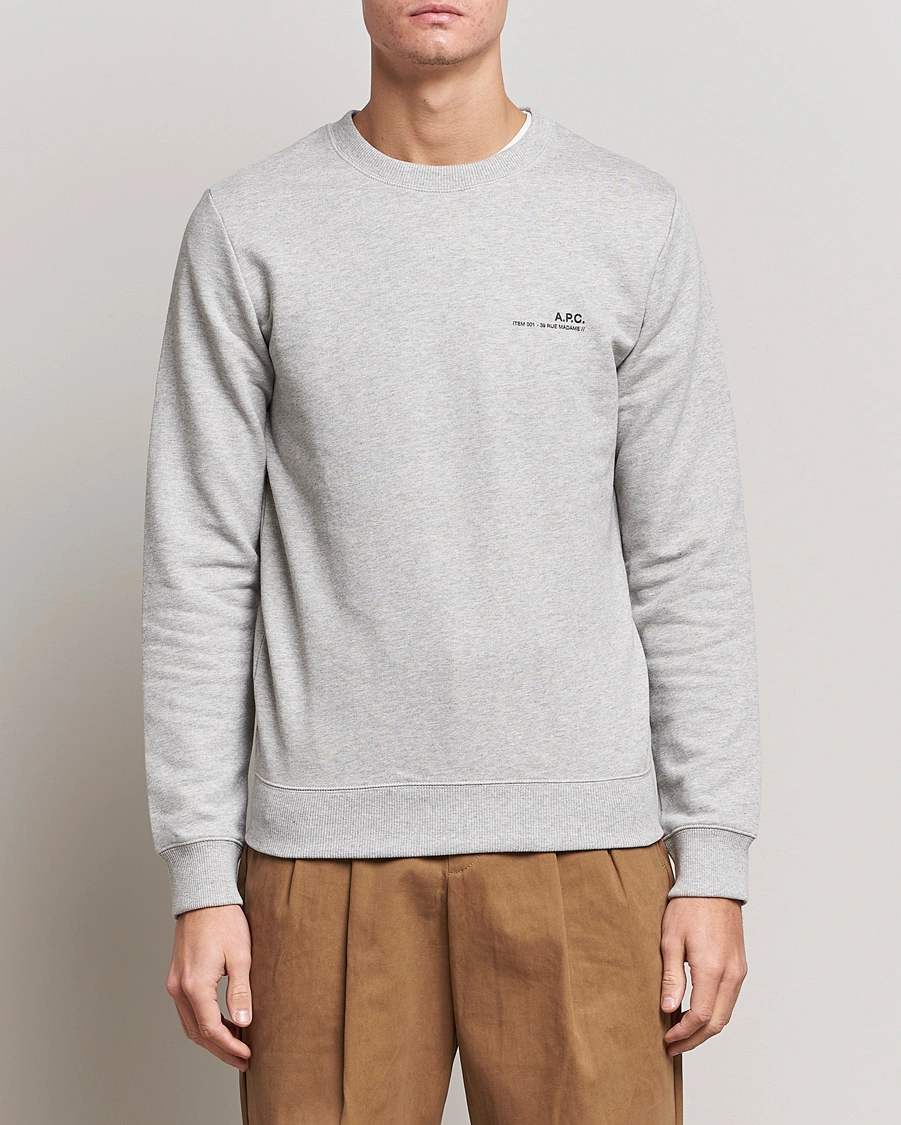 Herren | Sweatshirts | A.P.C. | Item Sweatshirt Heather Grey