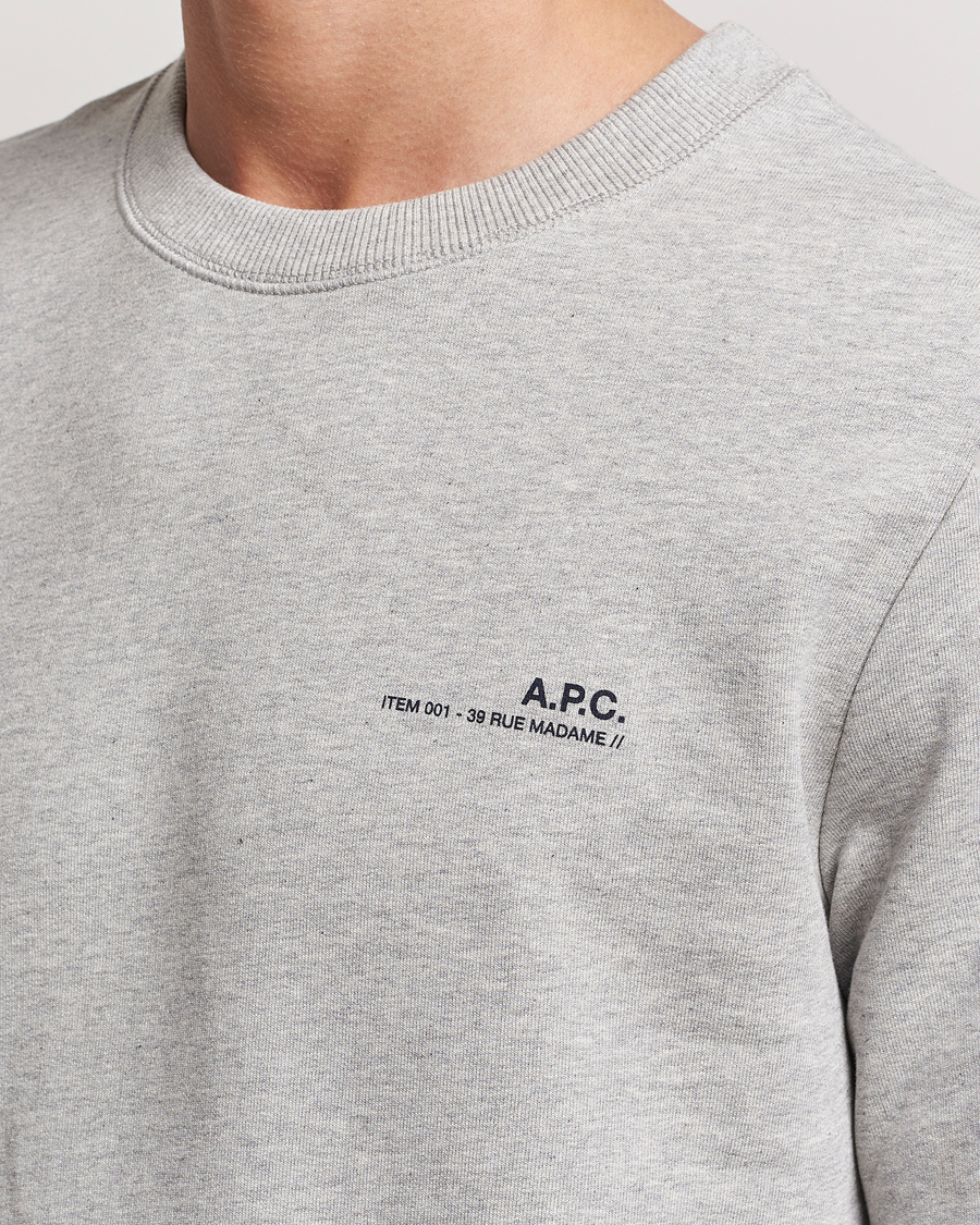 Herren | Pullover | A.P.C. | Item Sweatshirt Heather Grey