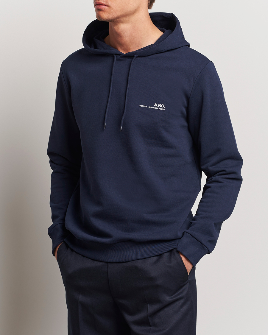 Herren | A.P.C. | A.P.C. | Item Hoodie Navy