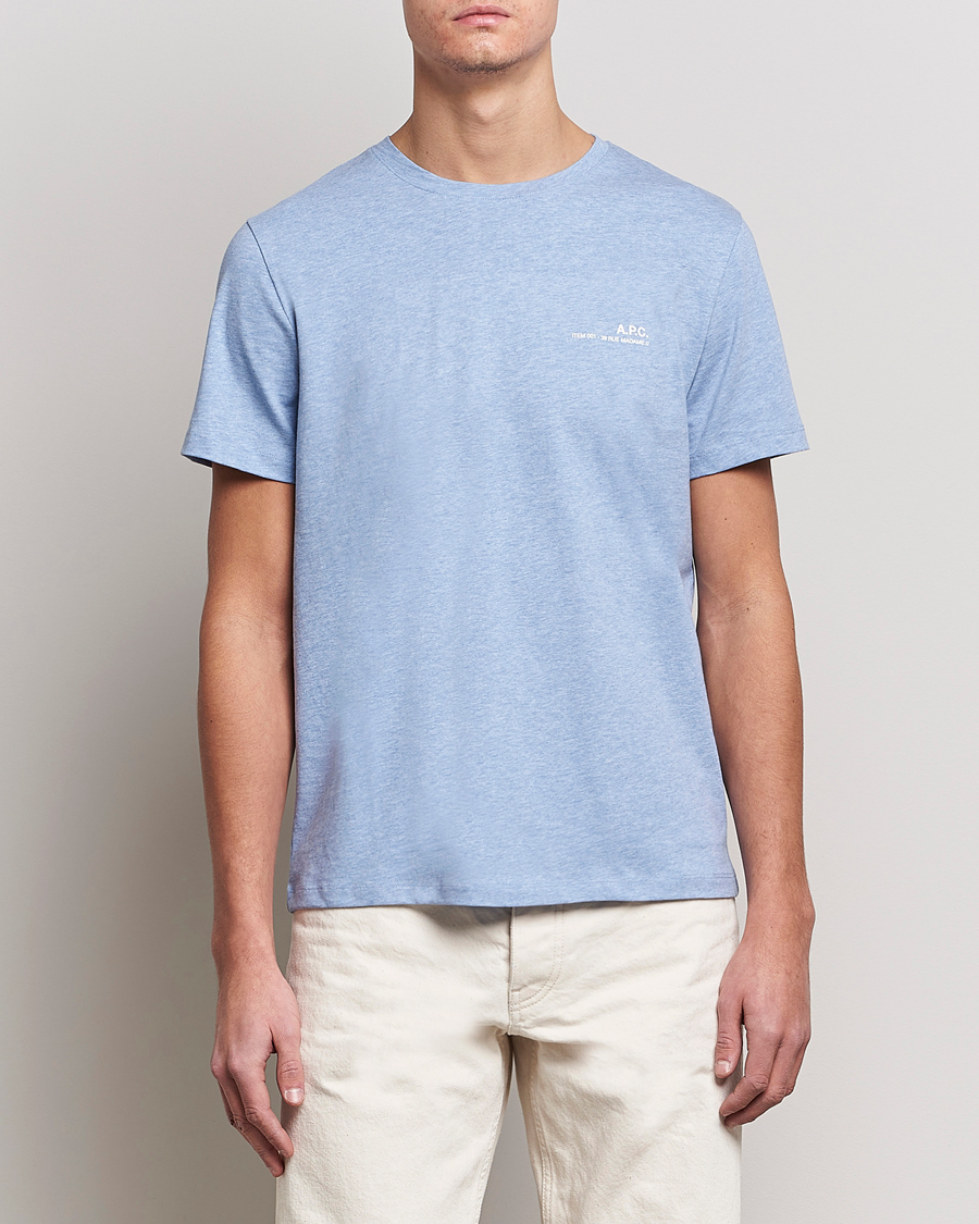 Herren | T-Shirts | A.P.C. | Item T-Shirt Bleu Ciel