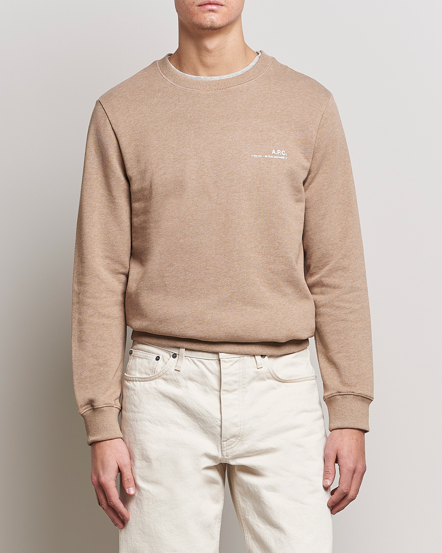Herren | Pullover | A.P.C. | Item Sweatshirt Heather Beige