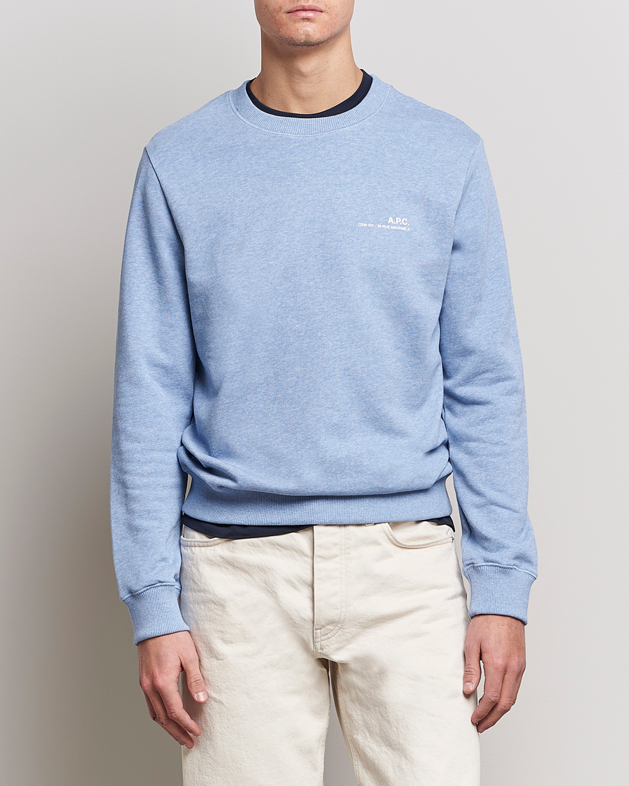 Herren | Pullover | A.P.C. | Item Sweatshirt Bleu Ciel