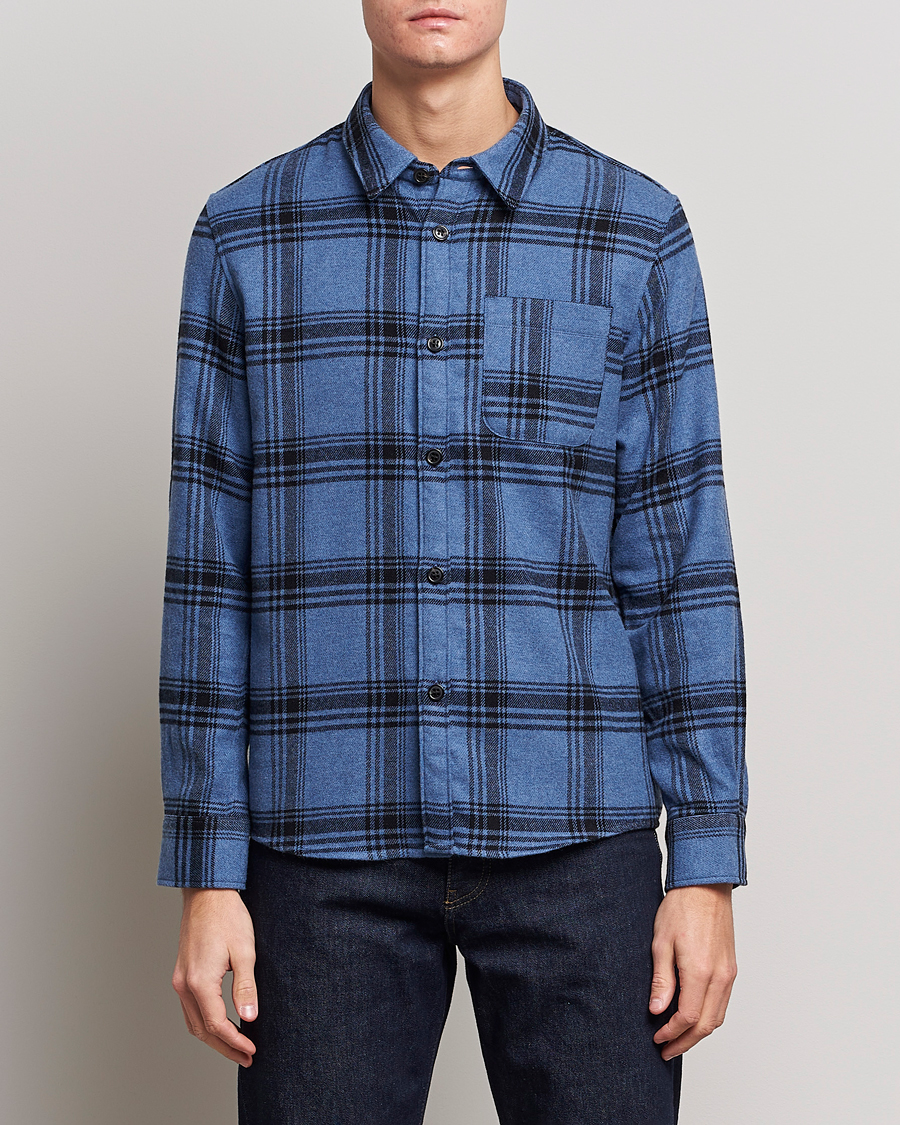 Herren |  | A.P.C. | Trek Heavy Overshirt Blue Check