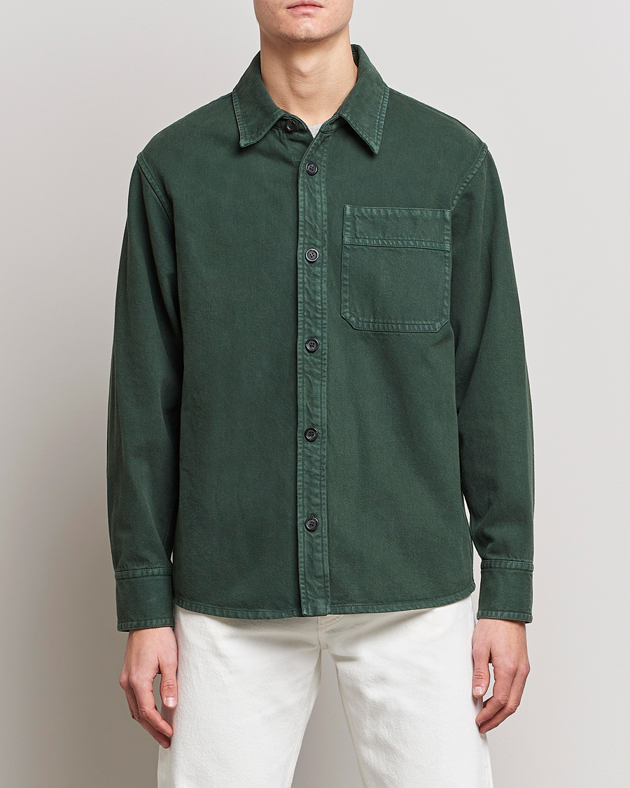Herren | Overshirts | A.P.C. | Basile Shirt Jacket Dark Green