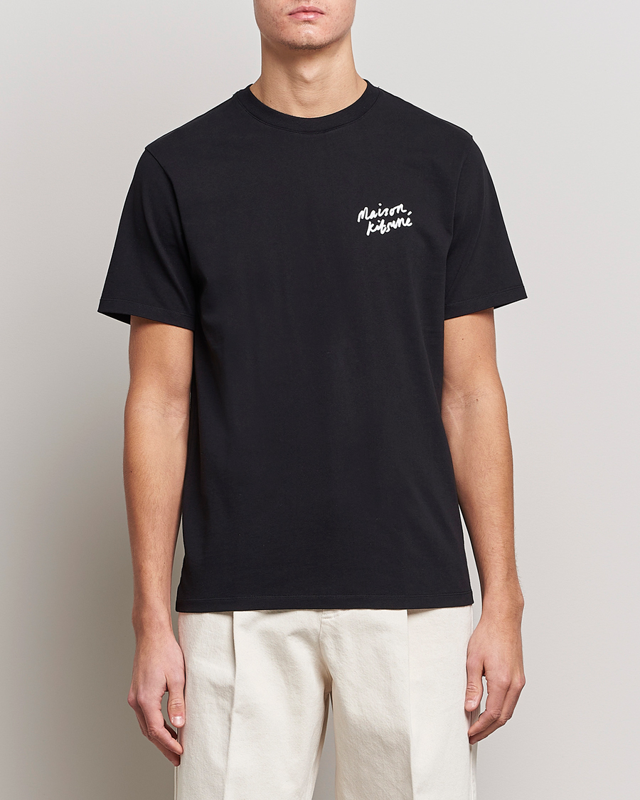 Herren | Schwartze t-shirts | Maison Kitsuné | Mini Handwriting T-Shirt Black