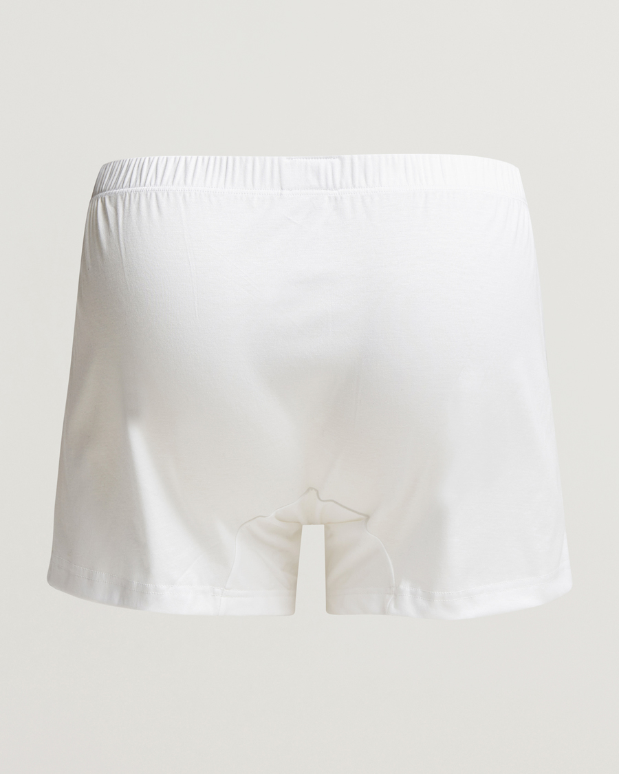 Herren | Unterhosen | Zimmerli of Switzerland | Sea Island Cotton Boxer Shorts White