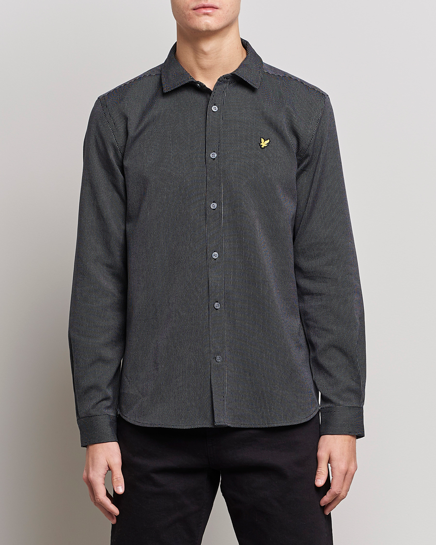 Herren | Hemden | Lyle & Scott | End On End Shirt Dark Navy/Jet Black