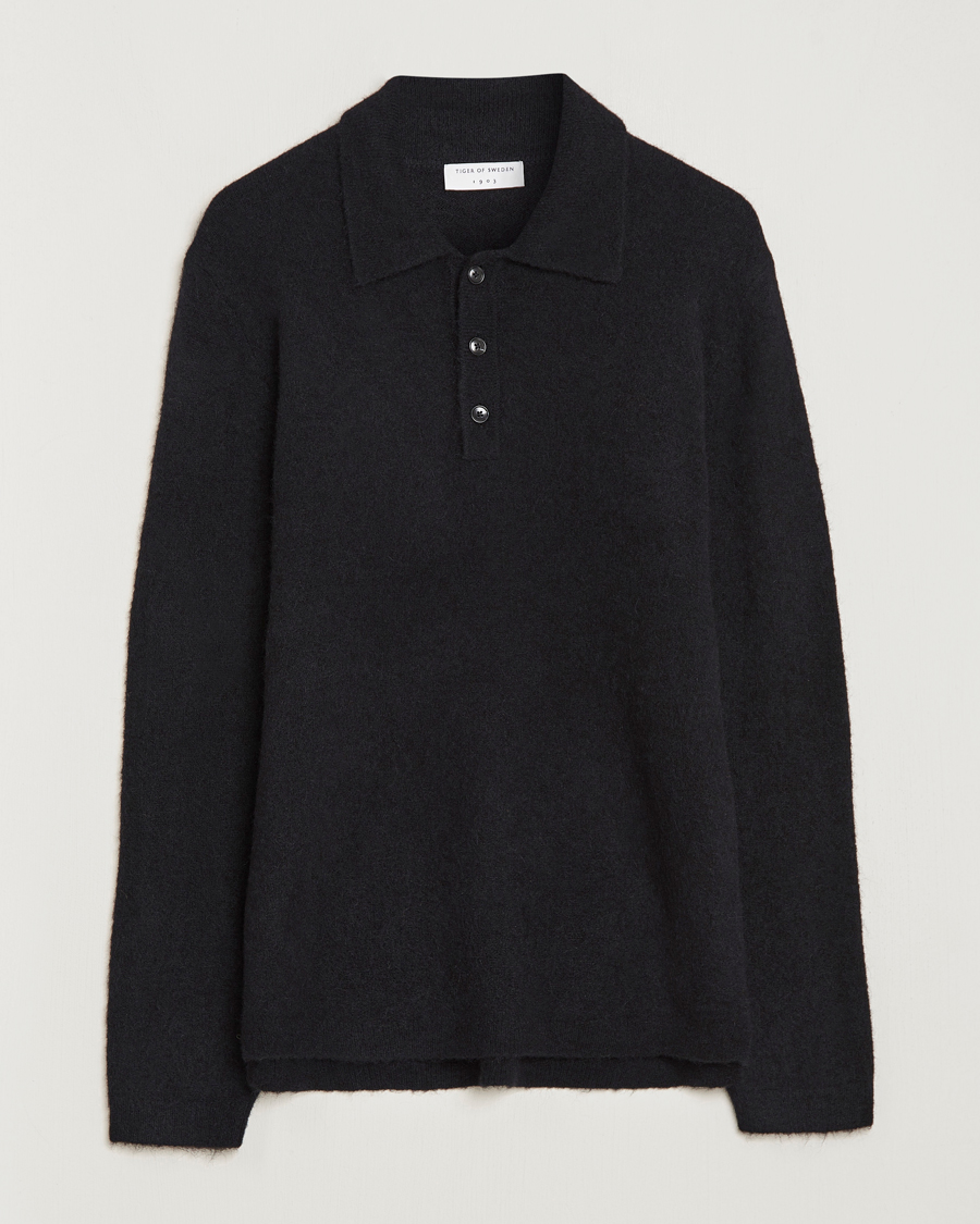 Herren | Pullover | Tiger of Sweden | Taylen Alpacka Knitted Pique Black
