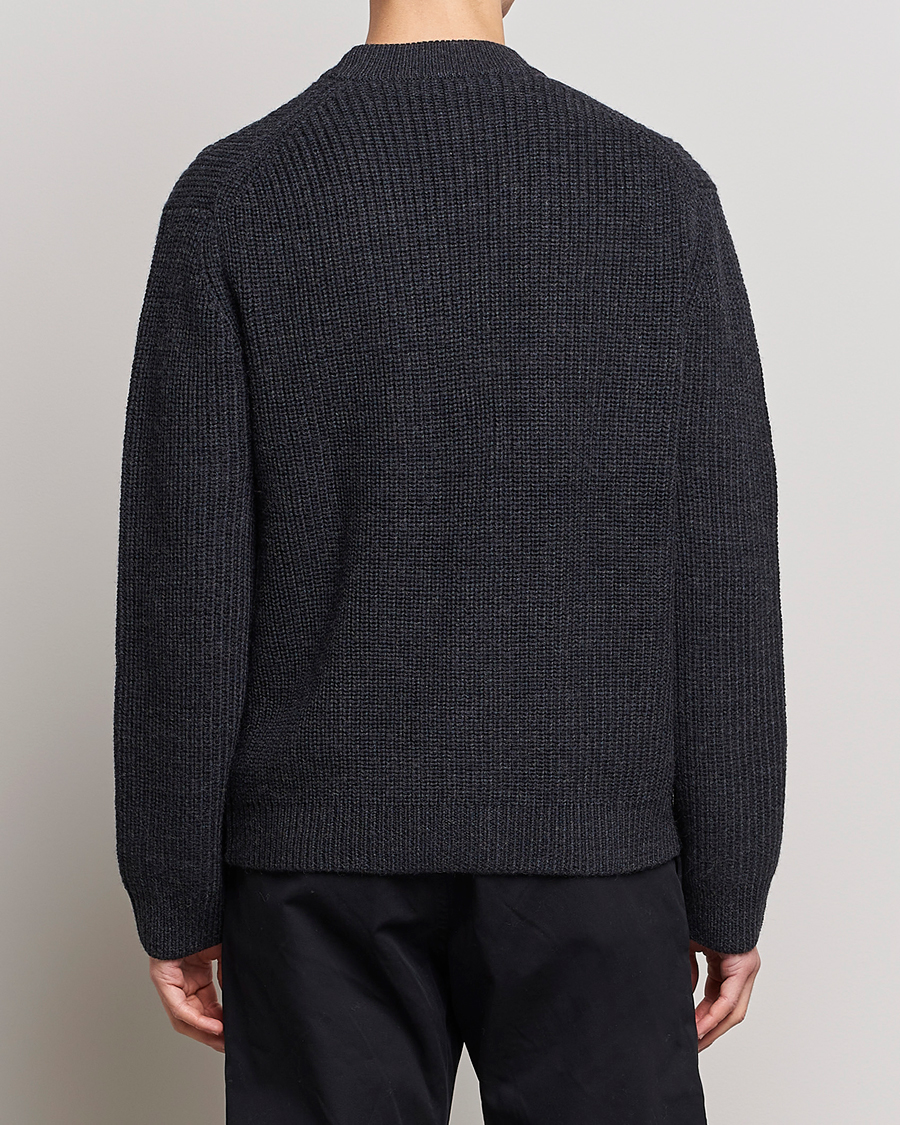 Herren | Pullover | Tiger of Sweden | Reiner Wool Cardigan Dark Grey Mel