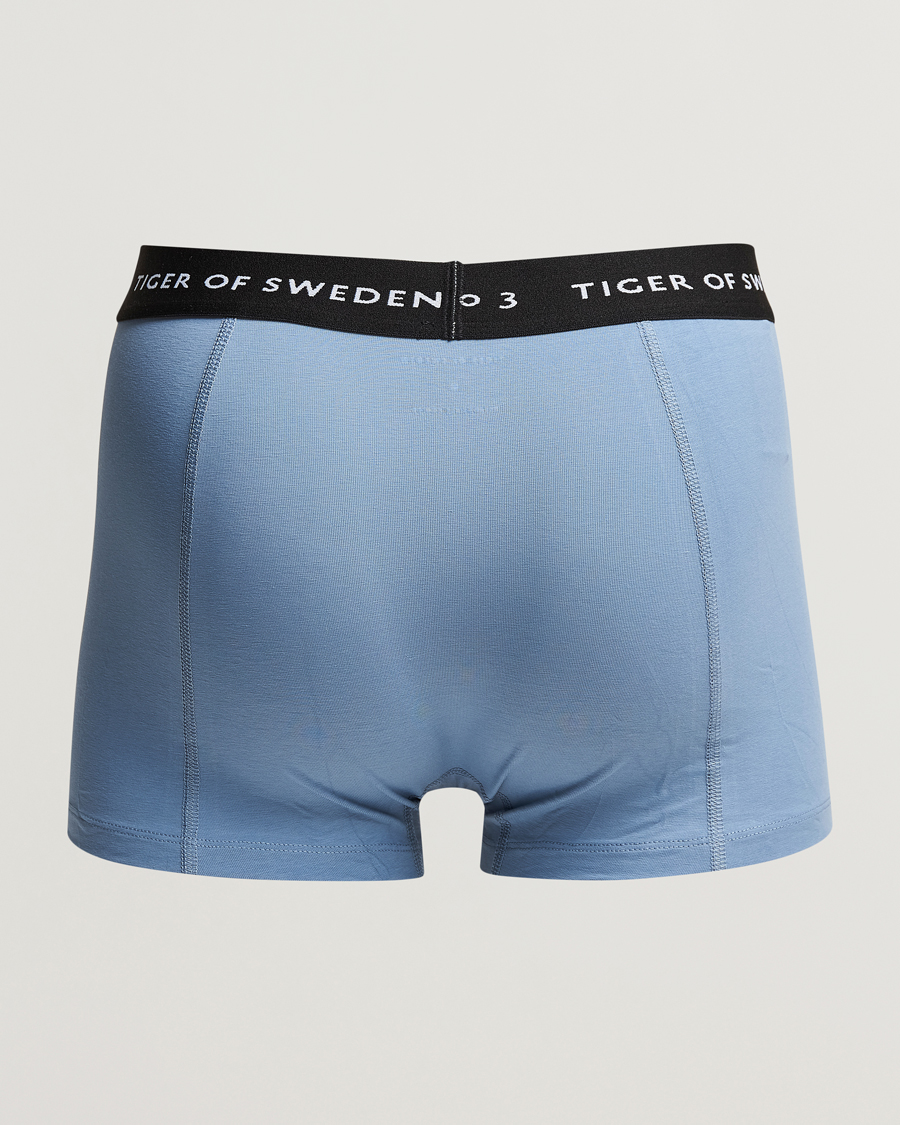 Herren | Unterwäsche | Tiger of Sweden | Hermod 3-Pack Organic Cotton Trunck Light Blue Black