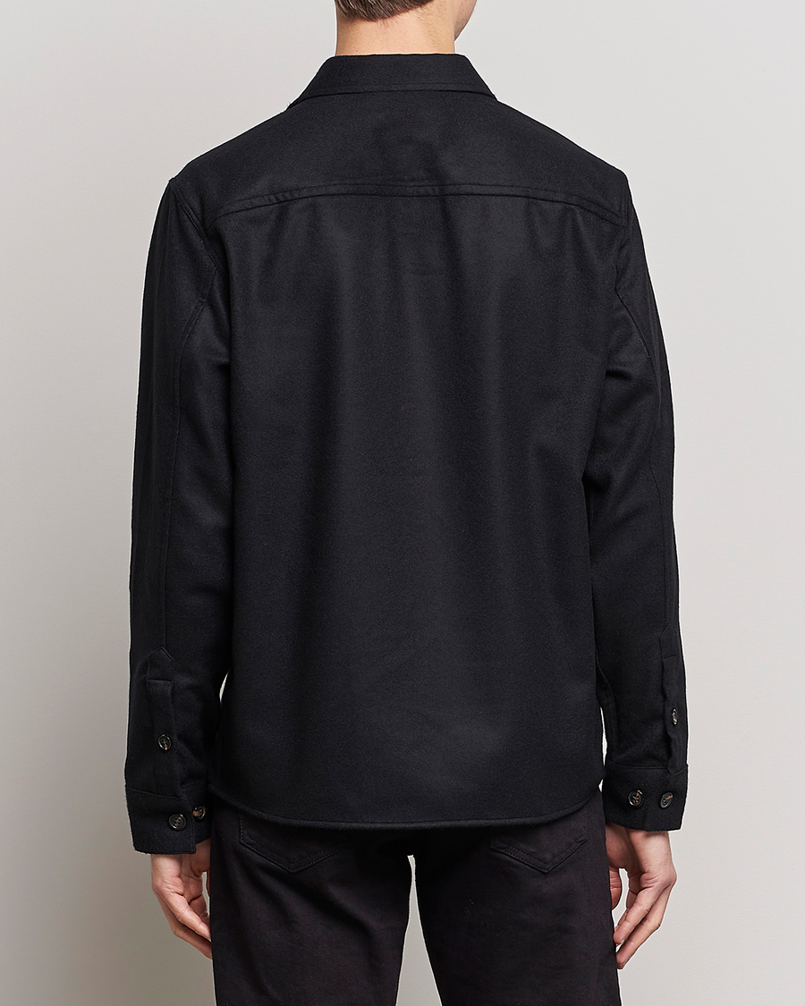 Herren | Hemden | J.Lindeberg | Silas Regular Wool Mix Overshirt Black