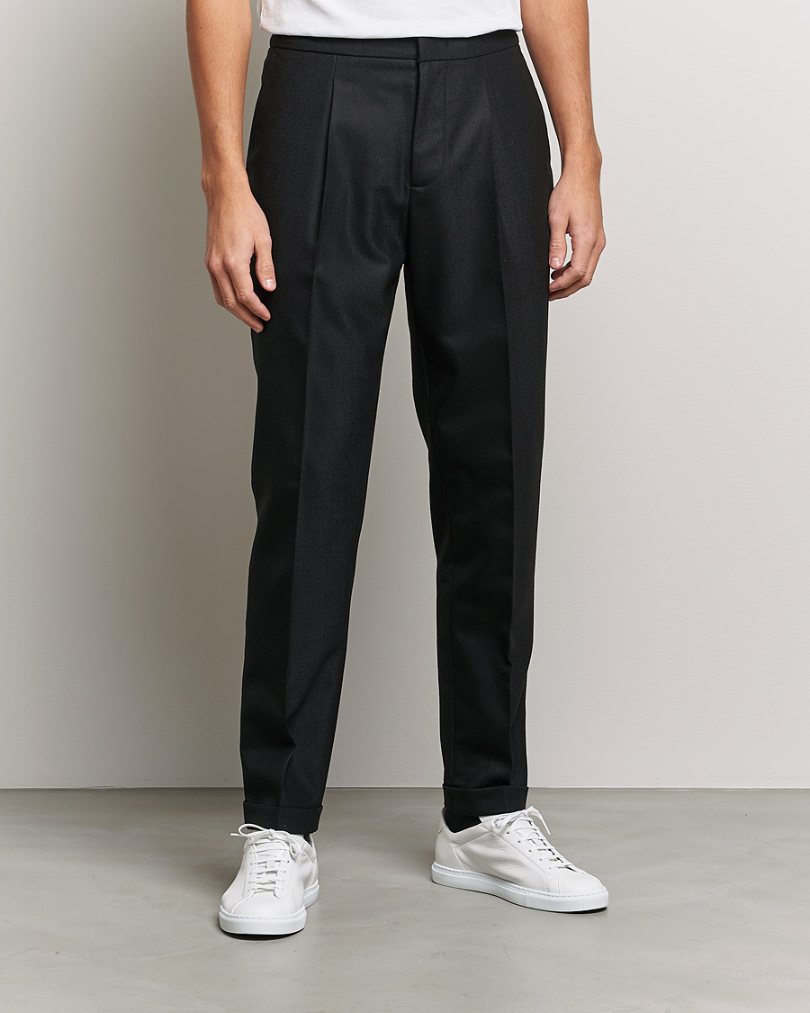 Herren |  | J.Lindeberg | Sasha Wool Twill Pants Black