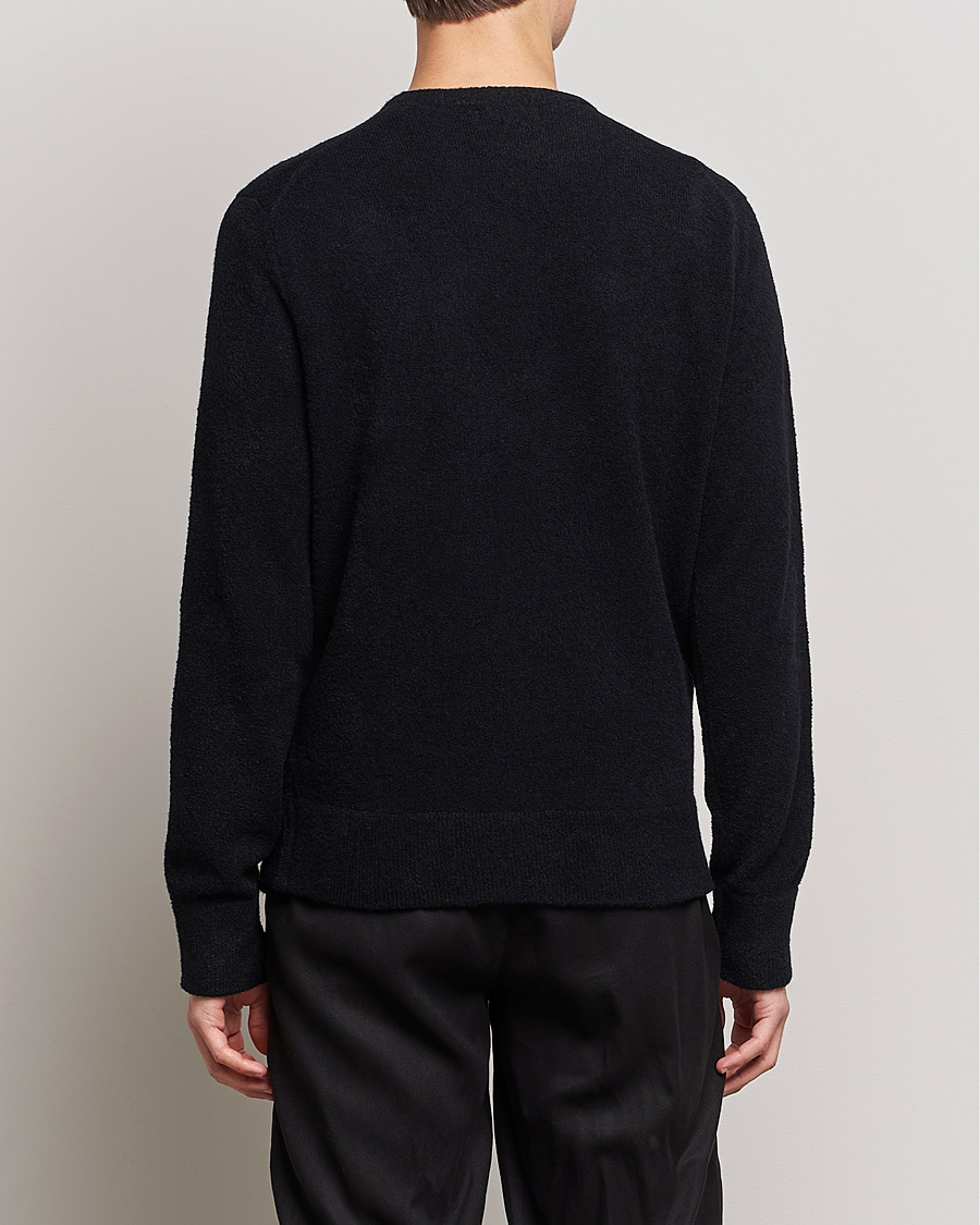 Herren | Pullover | J.Lindeberg | Yuri Merino Logo Crew Neck Sweater Black