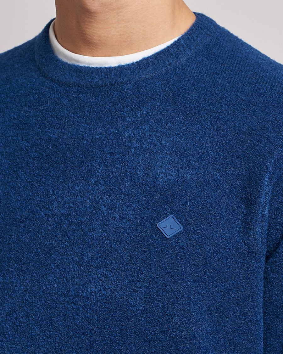 Herren | Pullover | J.Lindeberg | Yuri Merino Logo Crew Neck Sweater Navy Peony