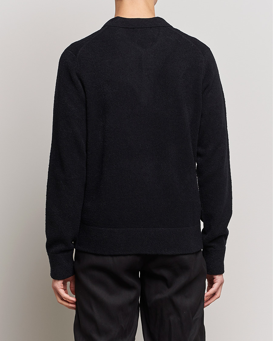 Herren | Pullover | J.Lindeberg | Yann Merino Logo PoloShirt Black