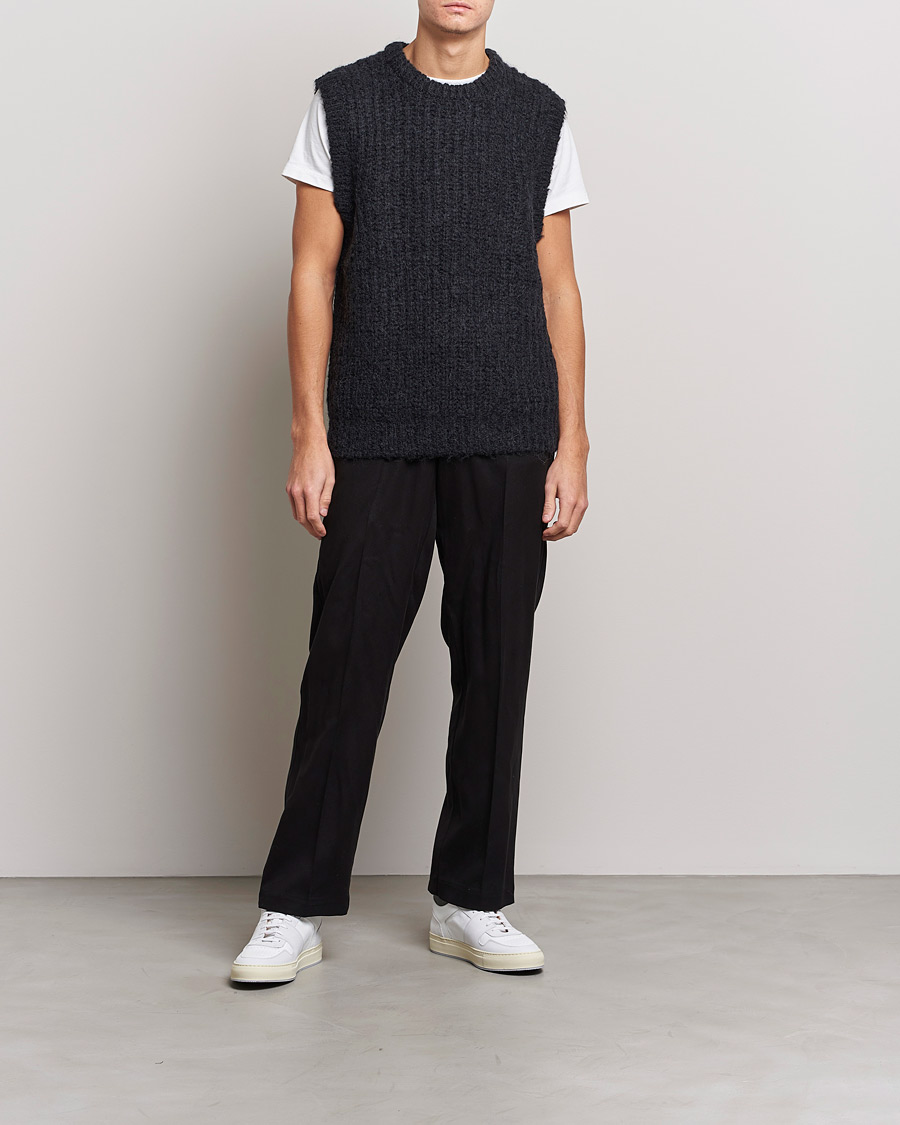 Herren | Pullover | J.Lindeberg | Alfons Wool Slipover Black