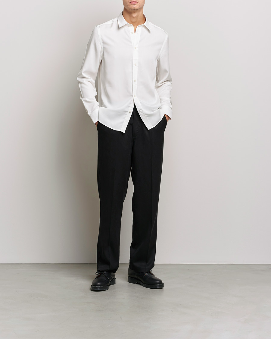 Herren |  | J.Lindeberg | Slim Fit Tencel Shirt Cloud White