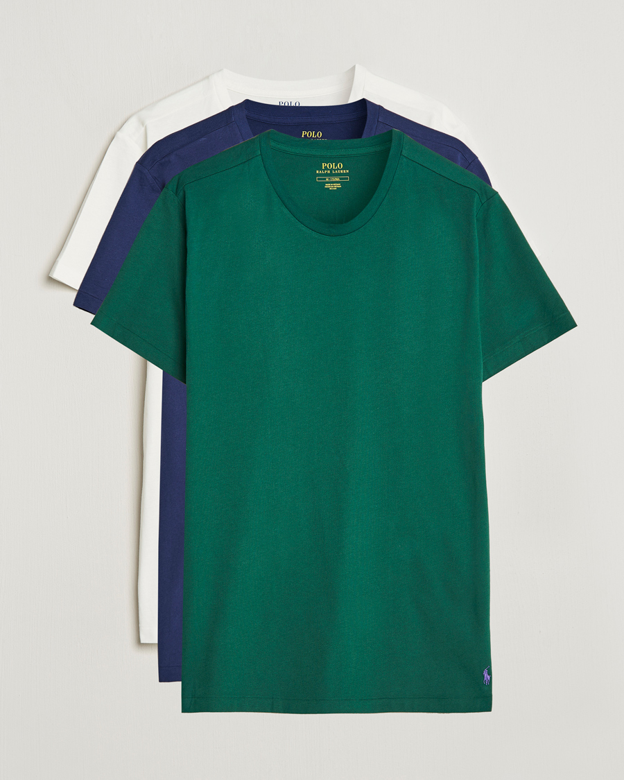 Herren | T-Shirts | Polo Ralph Lauren | 3-Pack Crew Neck T-Shirt New Frst/Navy/White