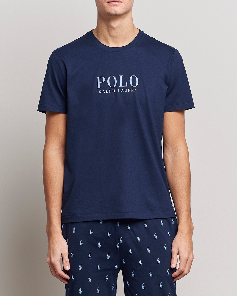 Herren |  | Polo Ralph Lauren | Cotton Logo Crew Neck T-Shirt Navy