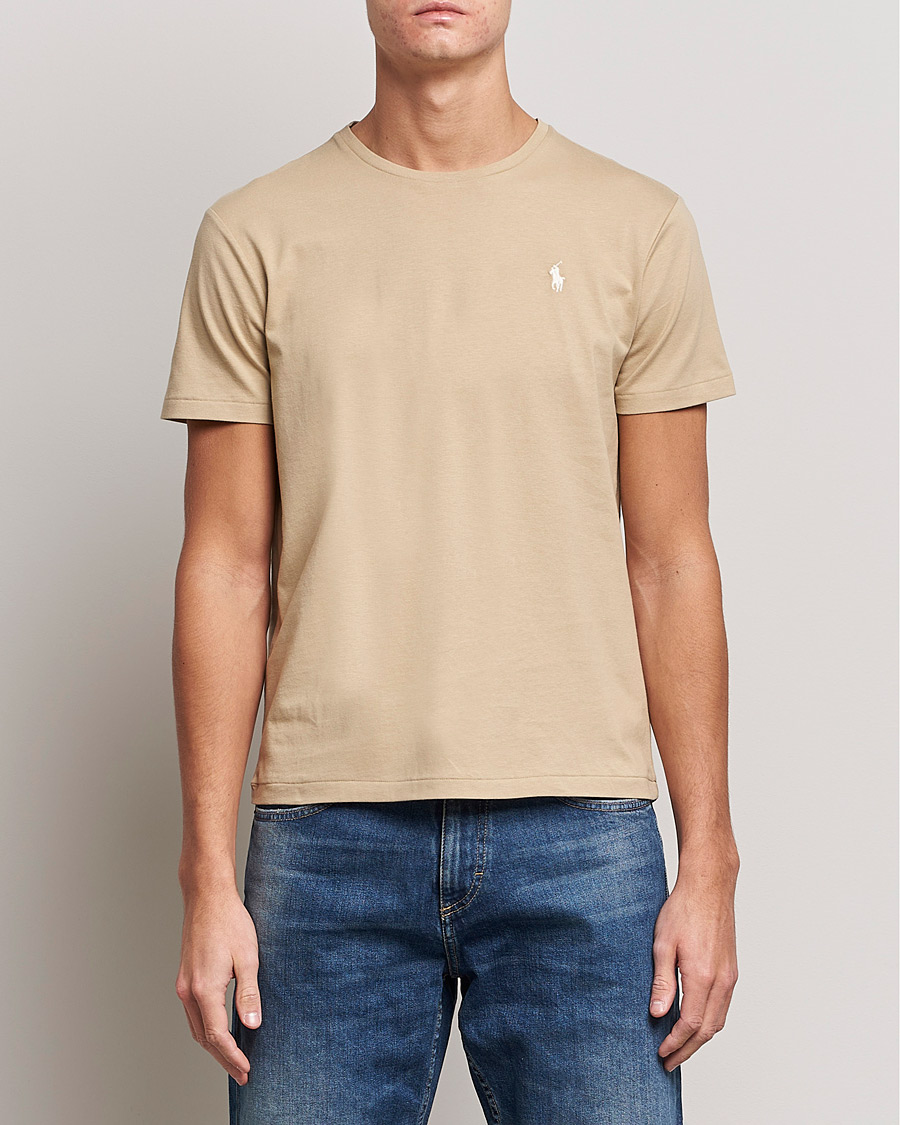 Herren | T-Shirts | Polo Ralph Lauren | Crew Neck T-Shirt Coastal Beige